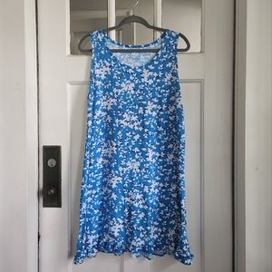 Draper James Bluebell Sleeveless Floral Print Nightgown,  Sz S